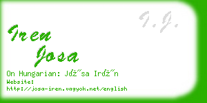 iren josa business card